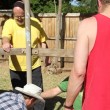 fencecrew300 Men repair fence
